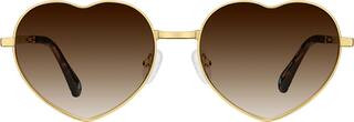 Gold Foldable Stainlees Steel Heart Frames #1161614 | Zenni Optical | Zenni Optical (US & CA)