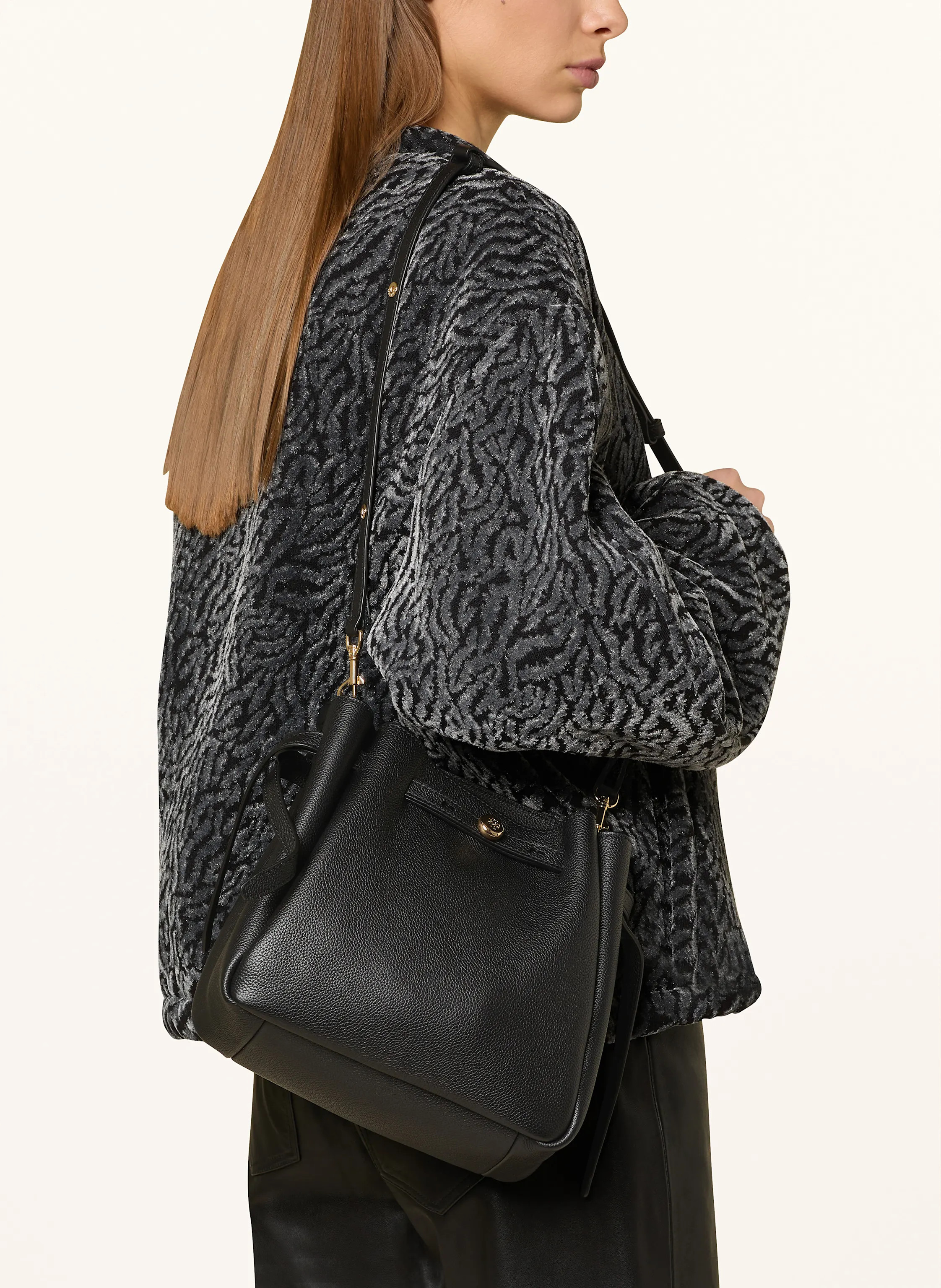 TORY BURCH Beuteltasche ROMY in schwarz | Breuninger (DACH)