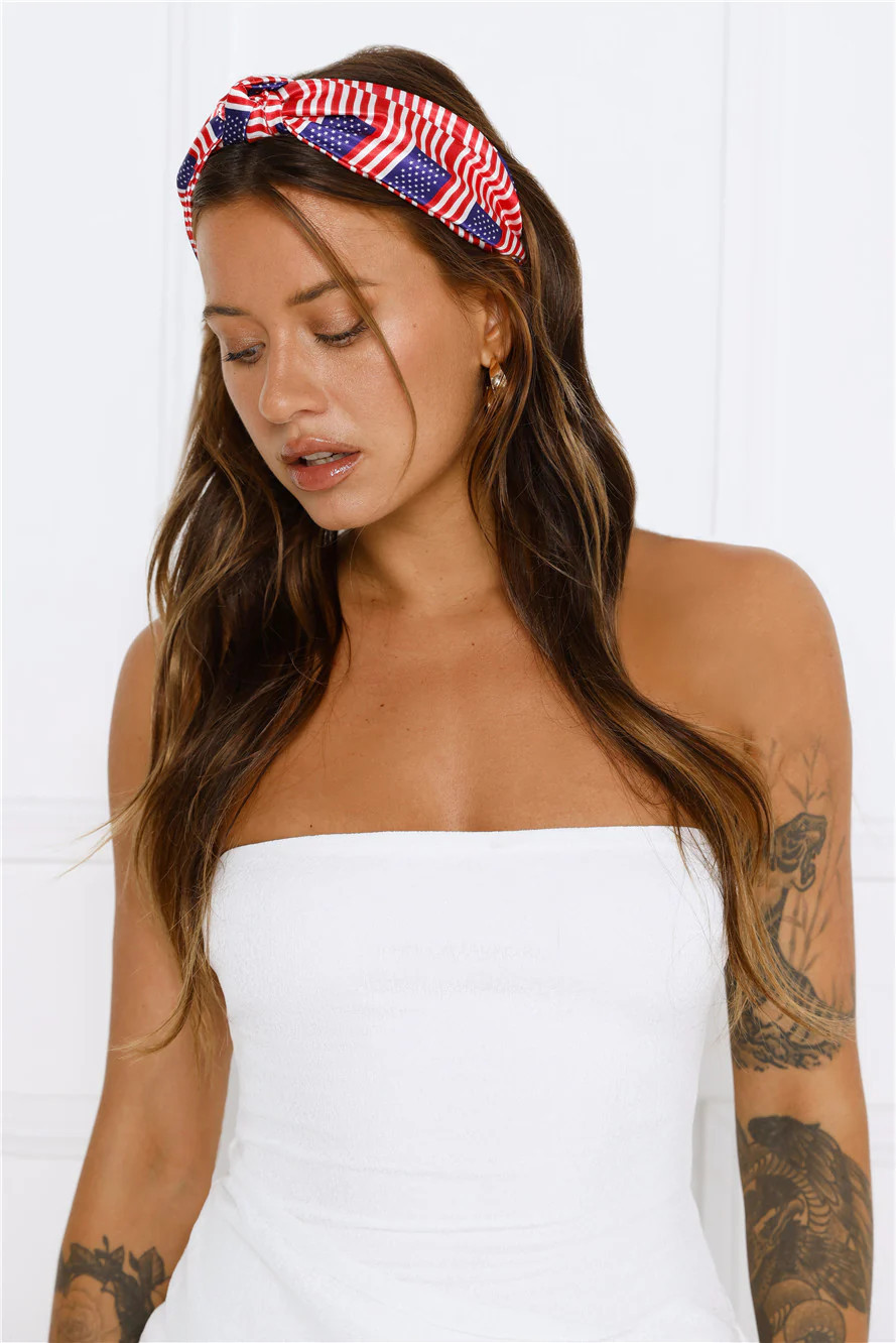 USA Headband Red Blue | Hello Molly (US)