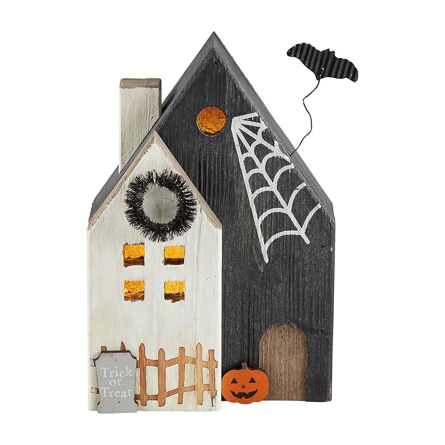 Mud Pie Led Wood Haunted House, Trick | Amazon (US)