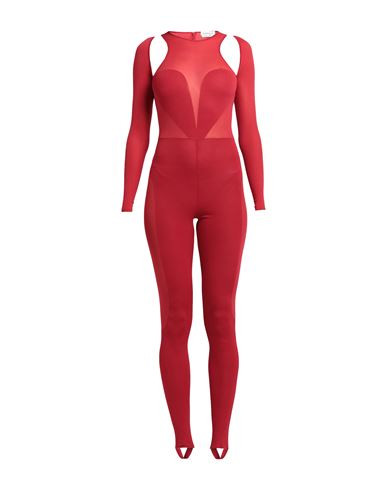 Alexander Mcqueen Woman Jumpsuit Red Size S Silk, Polyamide, Elastane | YOOX (US)