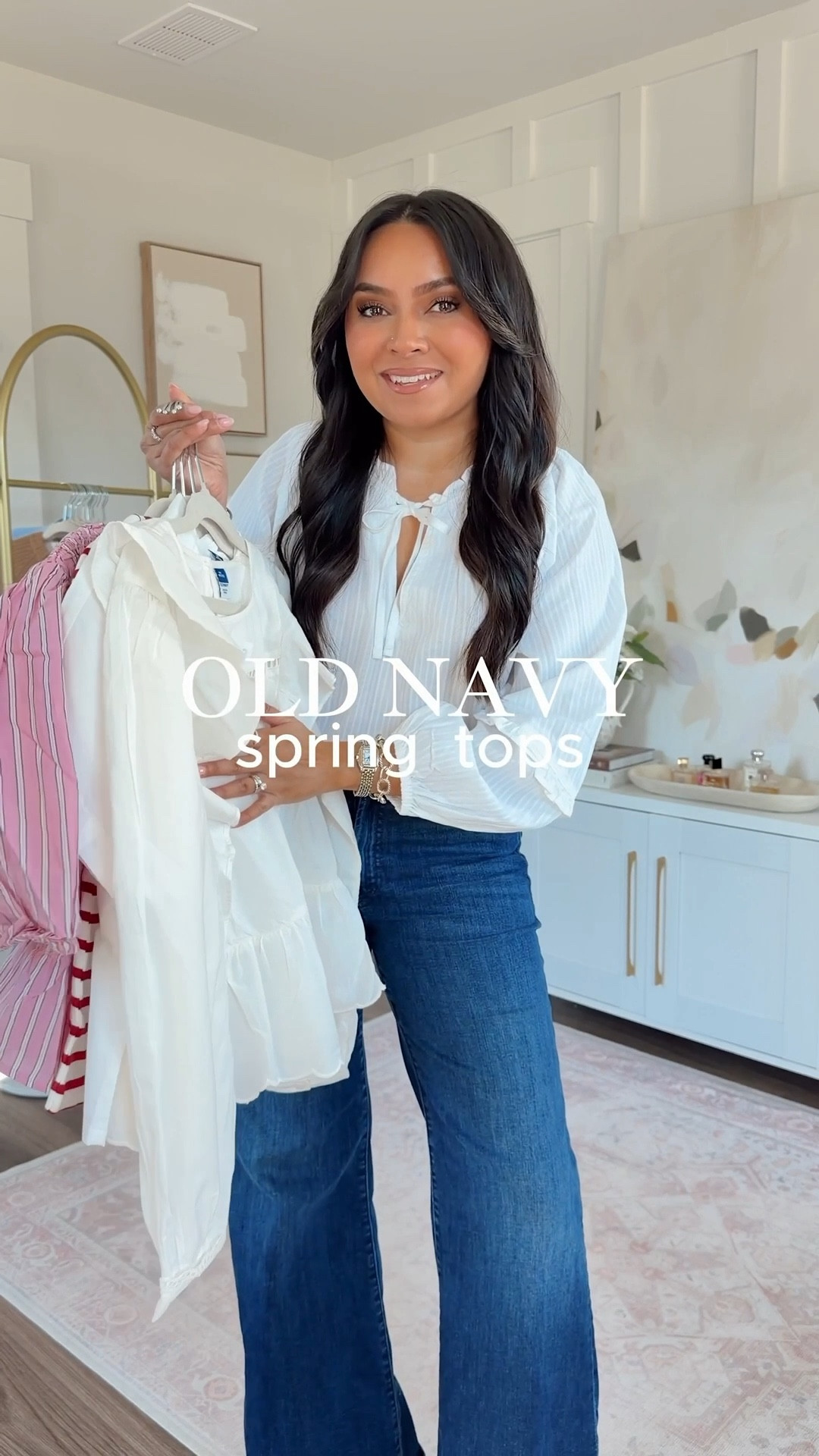 Tops size xs petite TTS 
Jeans size 26 petite - petite is labeled at Lil TTS 
Sandals are old, linked similar!

#LTKFindsUnder50 #LTKPetite #LTKSaleAlert