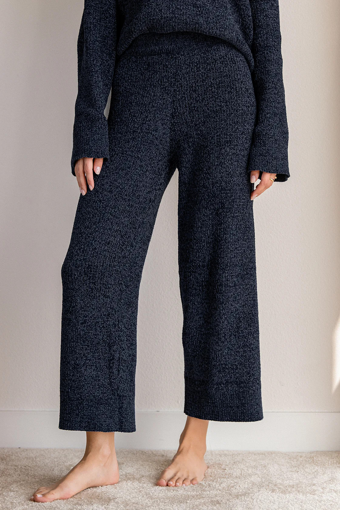 Comfy Cutie Midnight Blue Chenille Sweater Pants | Lulus (US)