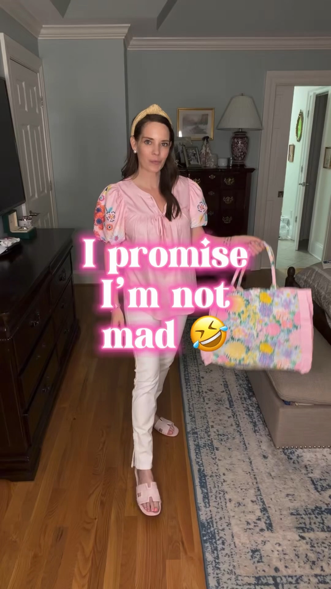 Lilly Pulitzer + Amazon Spring Outfit 🌸 Pink Blouse Under $20 + White Jeans

Mixing affordable with elevated for this feminine spring look 💕 This pink Amazon blouse is under $20 and such a great find—lightweight with the prettiest embroidered sleeves! I paired it with my Lilly Pulitzer white high-rise skinny jeans for a polished feel and added my Lilly Pulitzer floral ruffle tote for a fun pop of color 🌷✨

Finished with comfy pink slides and a raffia headband for an easy, preppy everyday outfit you can wear anywhere 💗

amazon fashion find, affordable spring outfit, pink blouse under 20, lilly pulitzer jeans, lilly pulitzer tote, feminine spring style, preppy outfit ideas, white jeans outfit, casual chic spring look, everyday spring outfit, Mother’s Day brunch outfit, Mother’s Day gift 

#LTKMothersDay #LTKOver40 #LTKootd