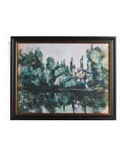 30x24 Paul Cezanne Les Rives De La Marne Framed Wall Art | TJ Maxx