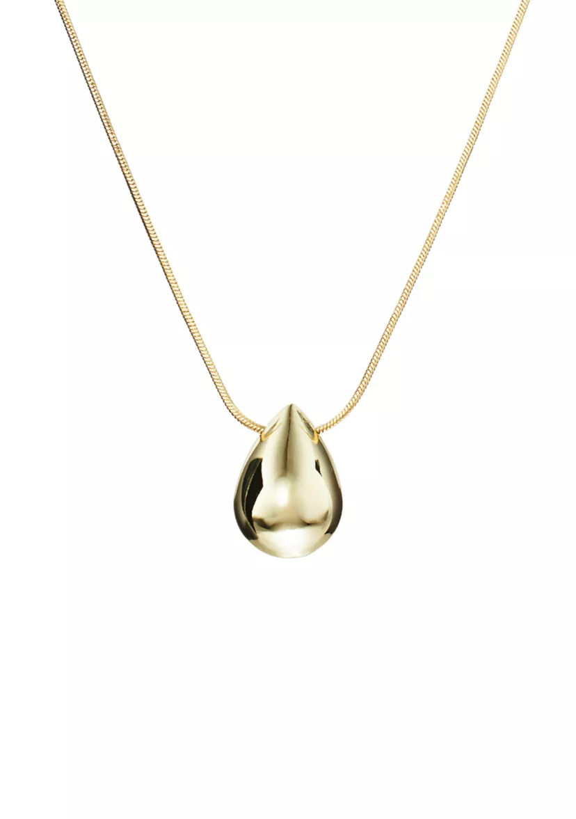Puffy Teardrop Pendant Necklace | Belk