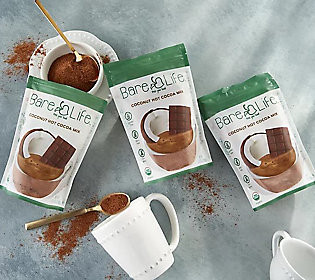 Bare Life (3) 9.5-oz Coconut Hot Cocoa Packs | QVC