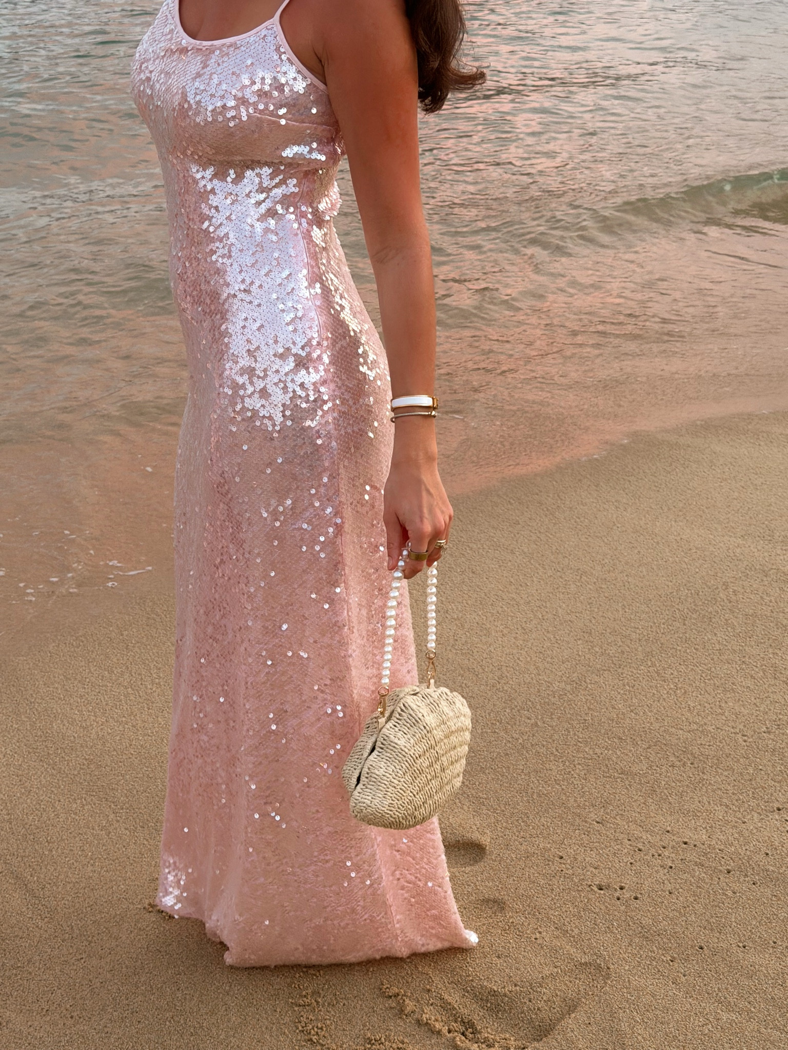 Vacation dress!! I rented from Nuuly but I added the exact dress here just in the ivory color🩷 #travel #pink #dress 