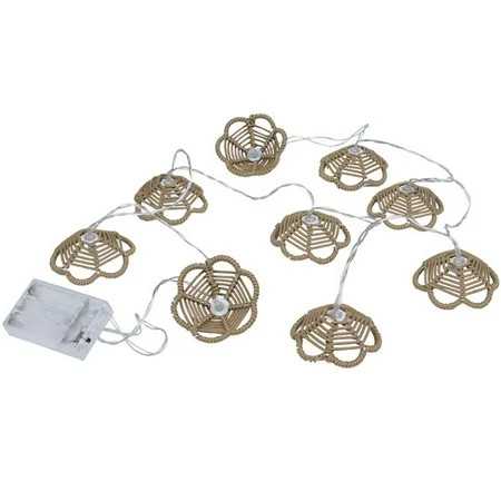Decorative Lantern Rattan String Lights Rattan Balls Lights - 10 Lights with Rattan Wire Ball Style, Globe Rattan Wicker Ball String Lights Indoor Outdoor Patio for Home Pergola Porch Party Backyard | Walmart (US)