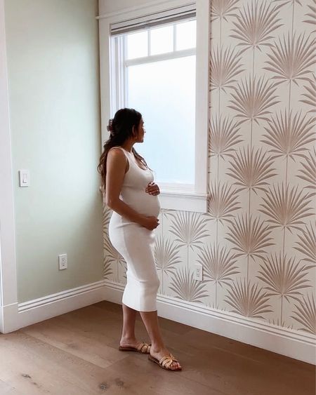 My white maternity dress and nursery wallpaper! 

#LTKbump #LTKbaby #LTKhome