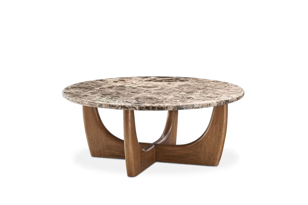 Elio Marble Round Coffee Table | Castlery US