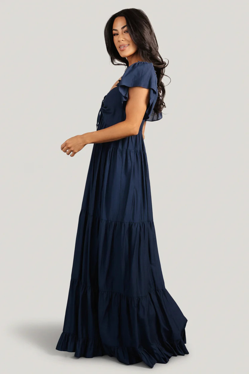 Agatha Maxi Dress | Dark Blue | Baltic Born