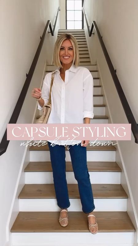 A white button down is a closet staple! I am wearing an XS in this one. It can be styled for work or play! 

Loverly Grey, staple outfits 

#LTKstyletip #LTKSeasonal #LTKworkwear