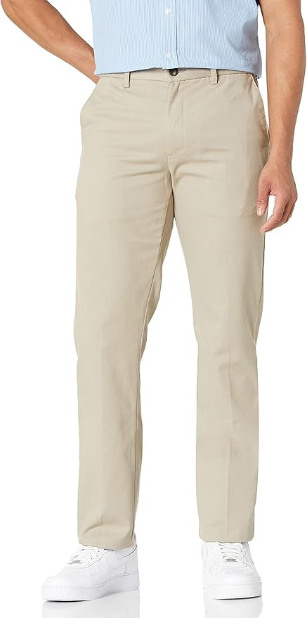 Amazon Essentials Mens Slim-Fit Wrinkle-Resistant Flat-Front Chino Pant | Amazon (US)
