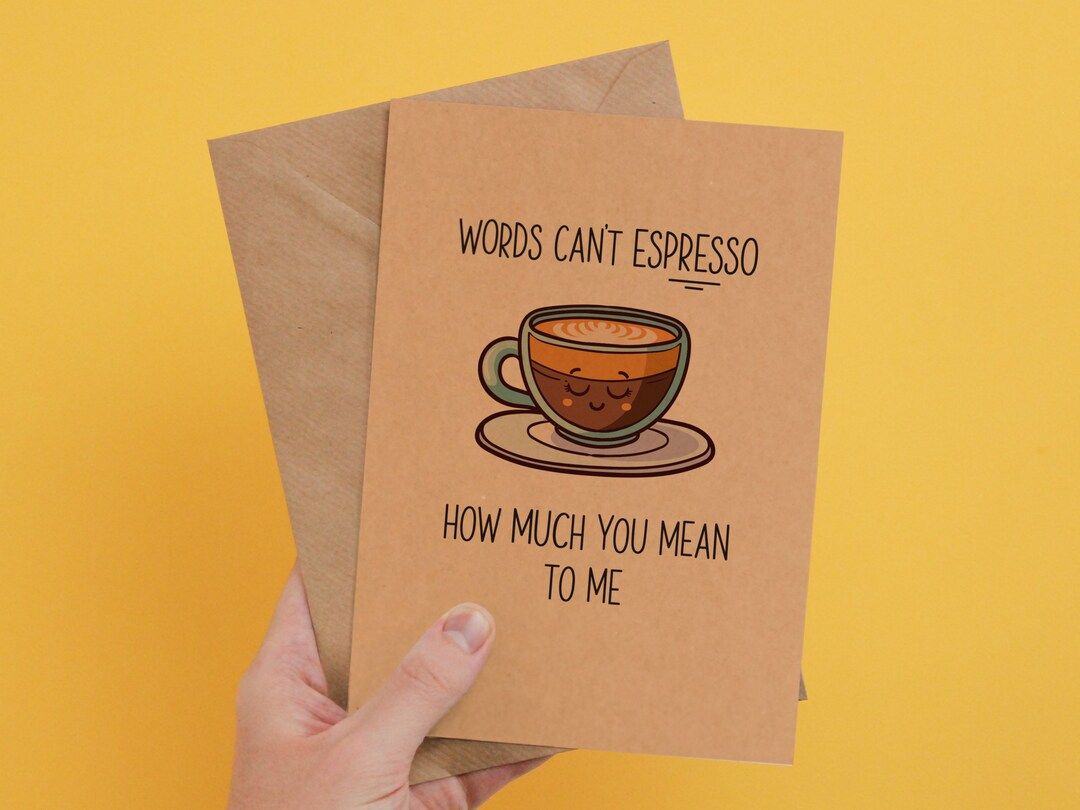 Valentines Day Card for Him Funny Valentines Card Coffee - Etsy | Etsy (US)
