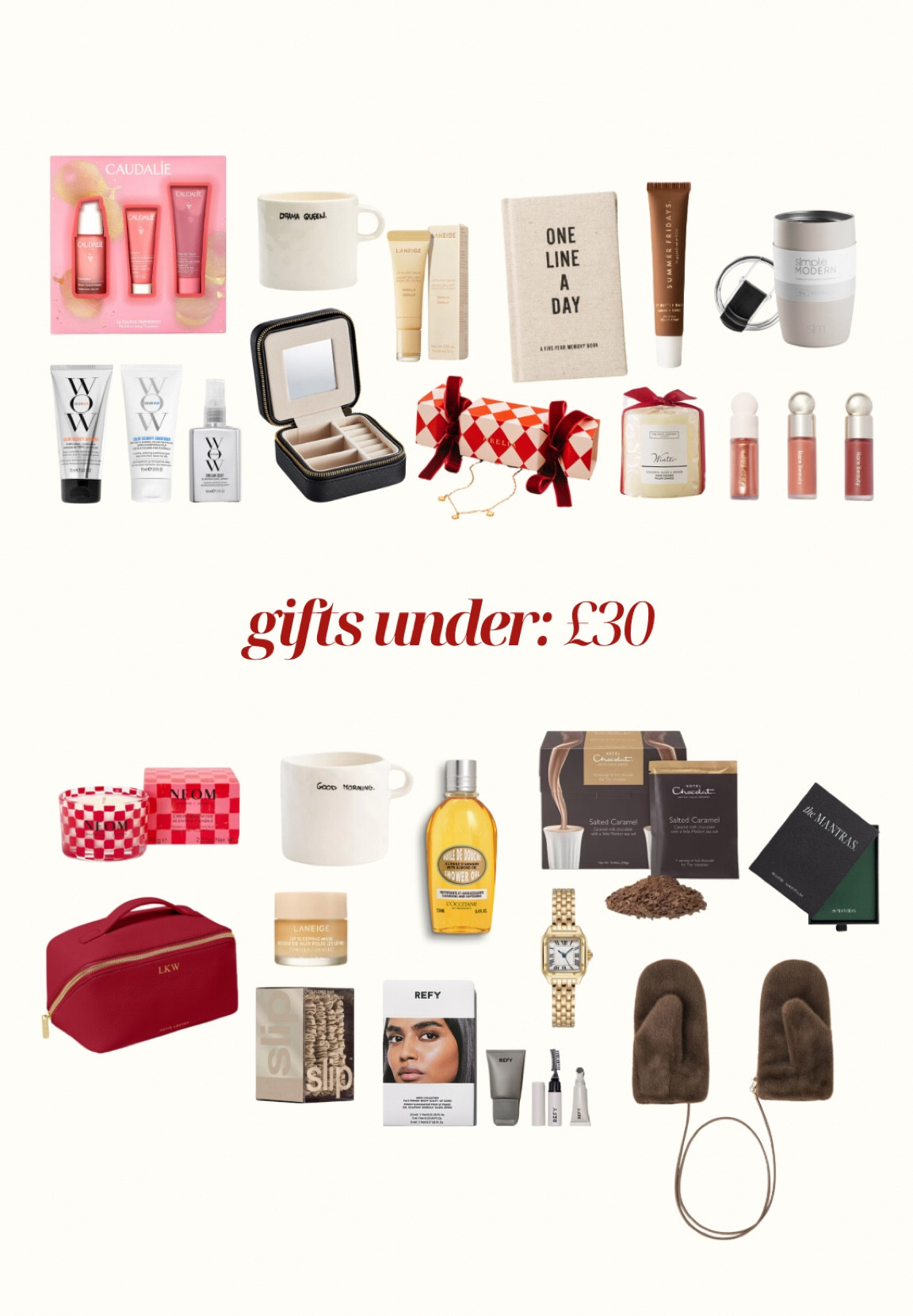 Gifts under £30 (stocking fillers) fab for stocking fillers or secret Santa! Lots of lovely little presents linked down below! 



#LTKgiftguide #LTKuk #LTKCyberWeek