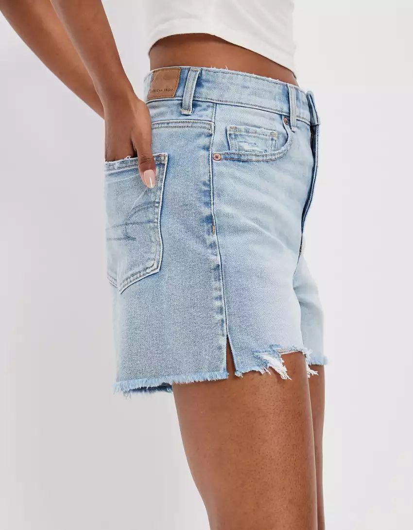 AE Stretch Denim Highest Waist Baggy Short | American Eagle Outfitters (US & CA)