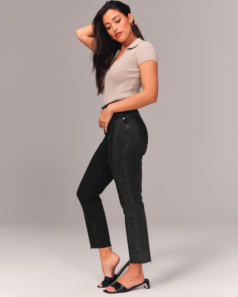 Curve Love High Rise Mom Jeans | Abercrombie & Fitch (US)