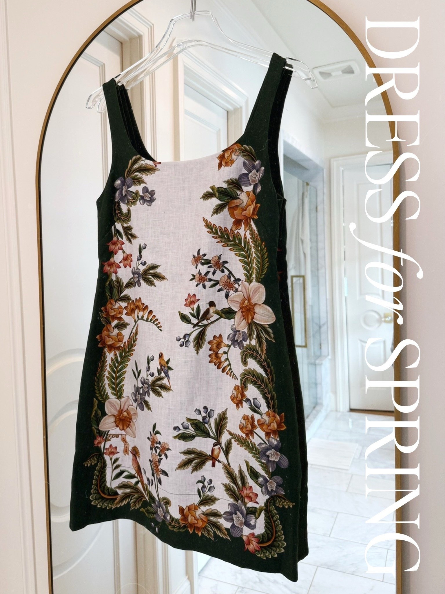 Love this linen dress for spring 