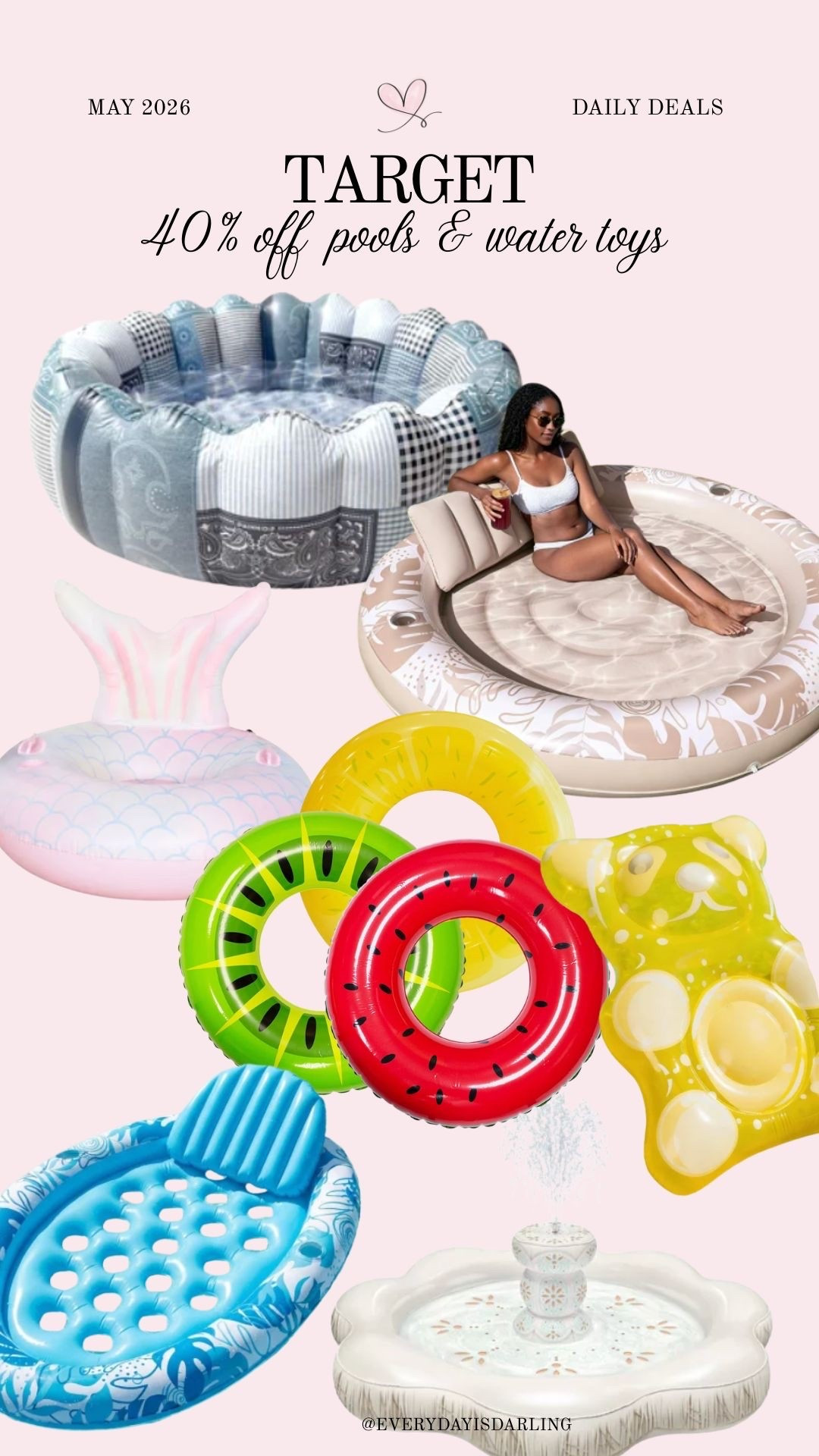 Up to 40% off inflatables and water toys!