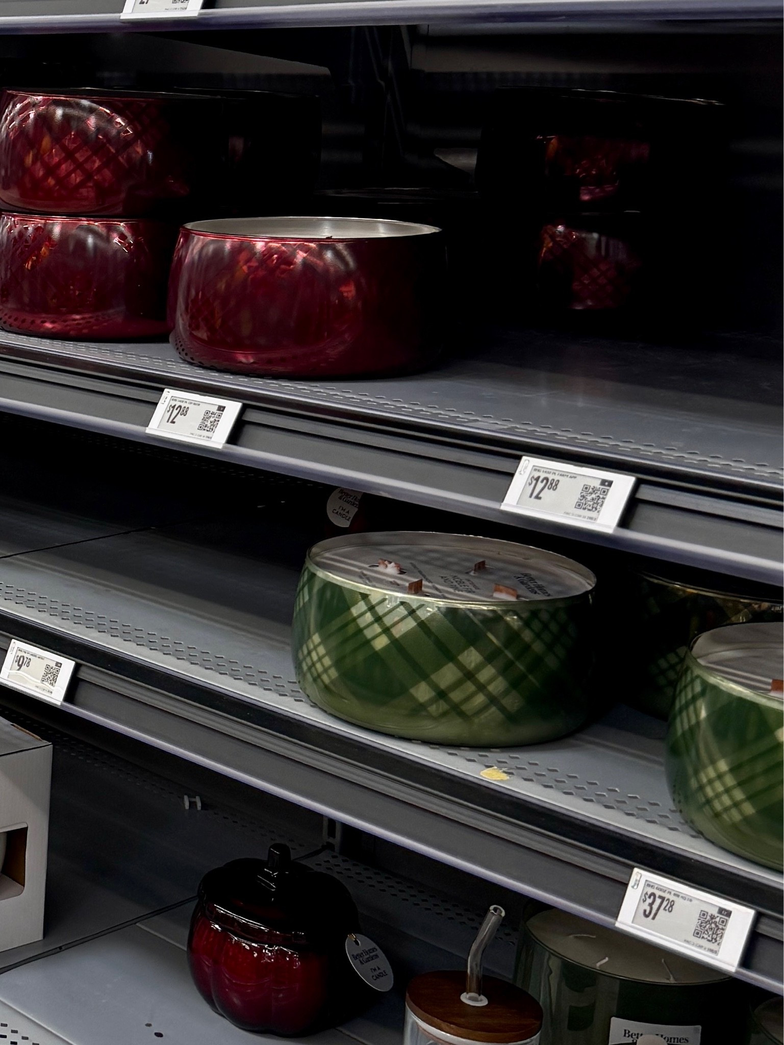 Fall Better Homes and Gardens candles at Walmart. Plaid and pumpkin in lots of different fall scents. Pick a signature fall scent for your home.