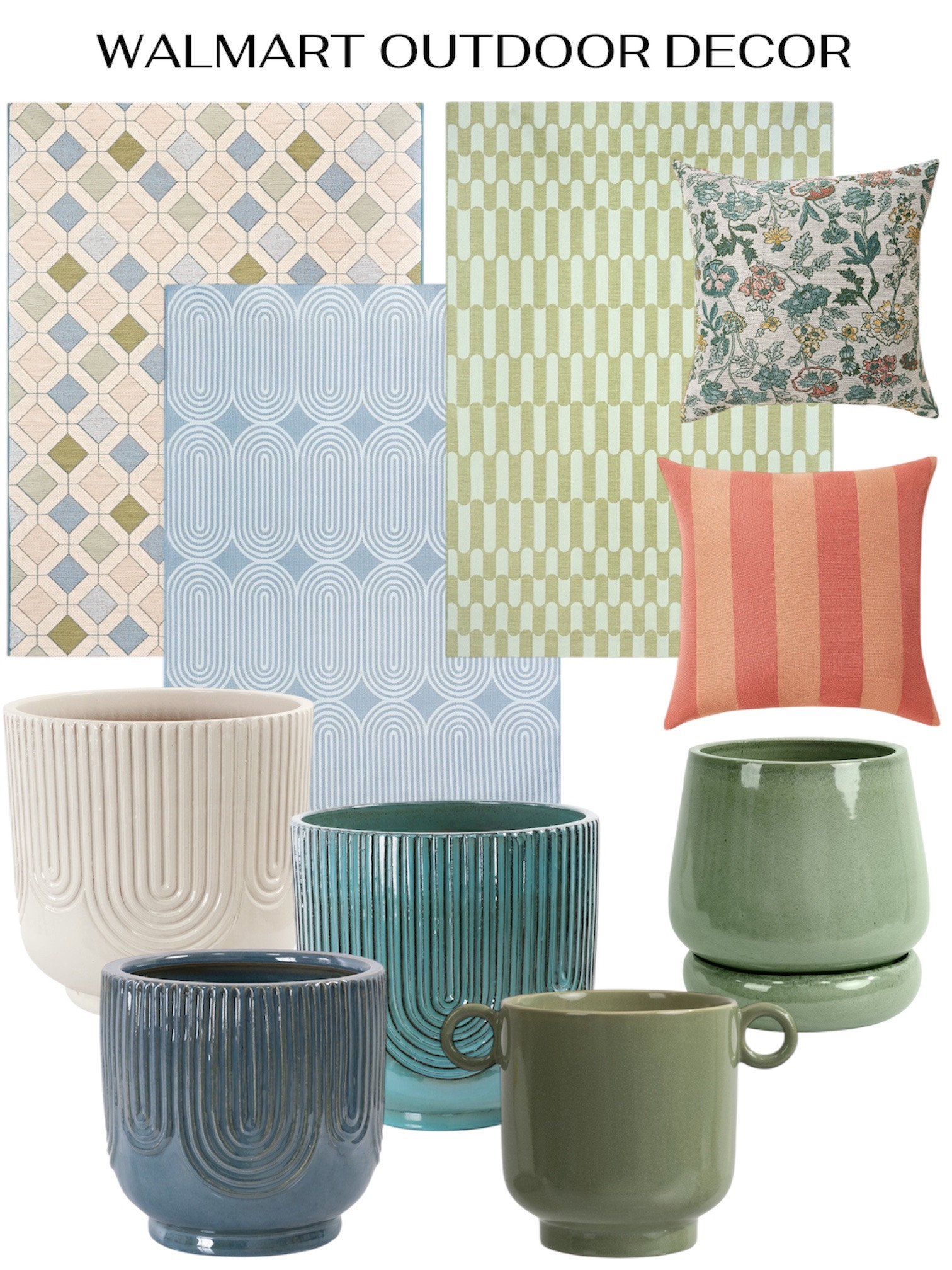 Walmart outdoor decor | Walmart patio decor | Outdoor rugs | Drew Barrymore outdoor | Outdoor planters 

#LTKmomlife #LTKHome #LTKSeasonal