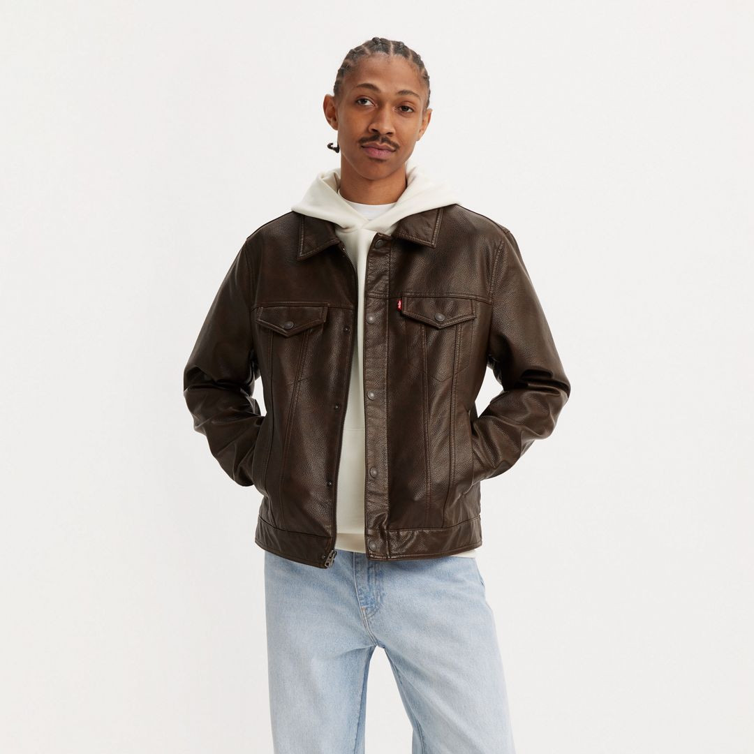 Levi's Faux Leather Trucker Jacket - Men's M | Levi's US