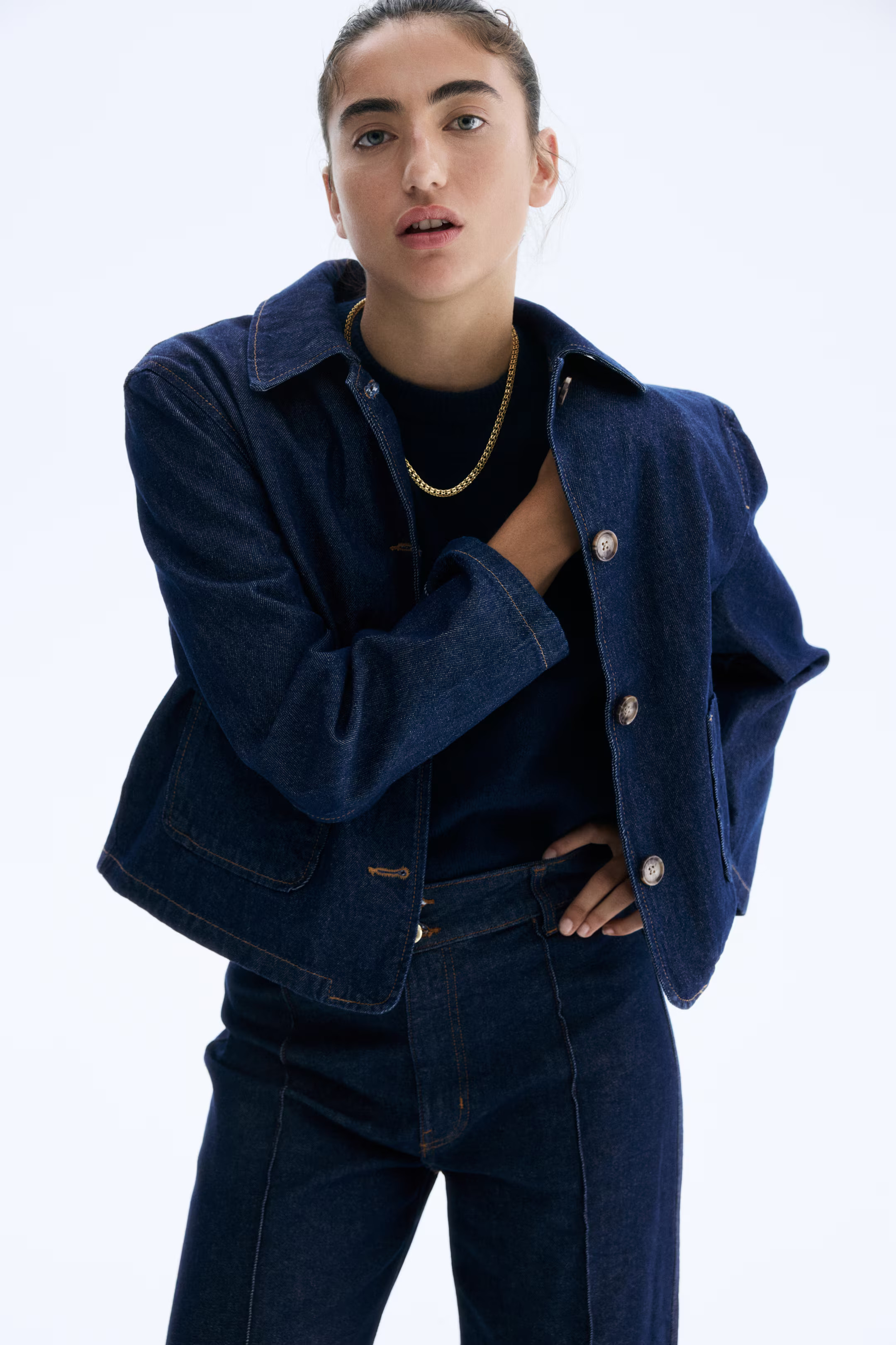 Twill Jacket with Collar | H&M (US + CA)