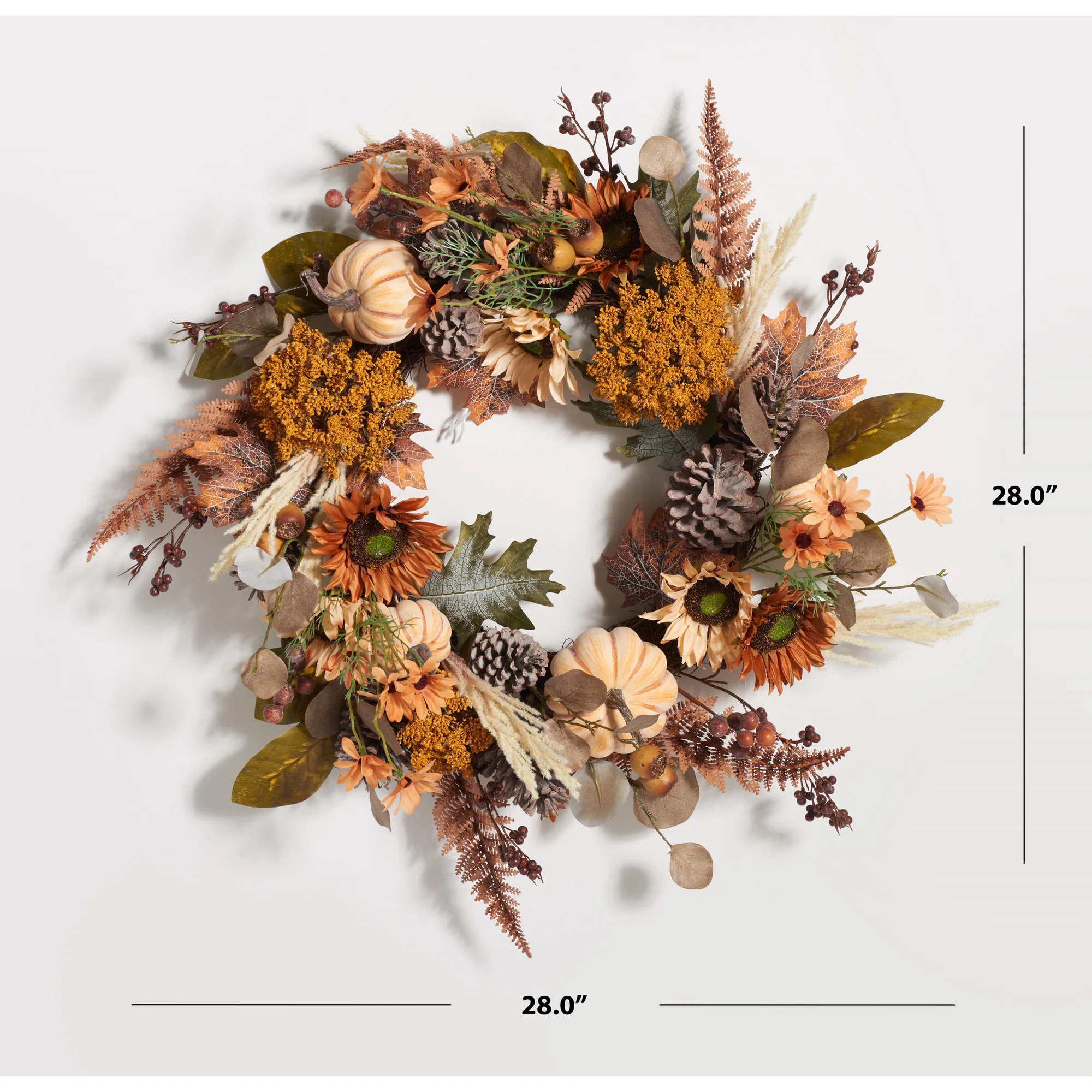 Faux Oak 28'' Wreath | Wayfair North America