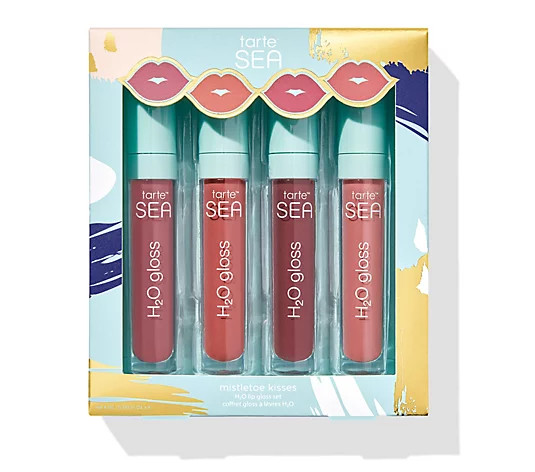 tarte Mistletoe Kisses H2O Lip Gloss Quad - QVC.com | QVC