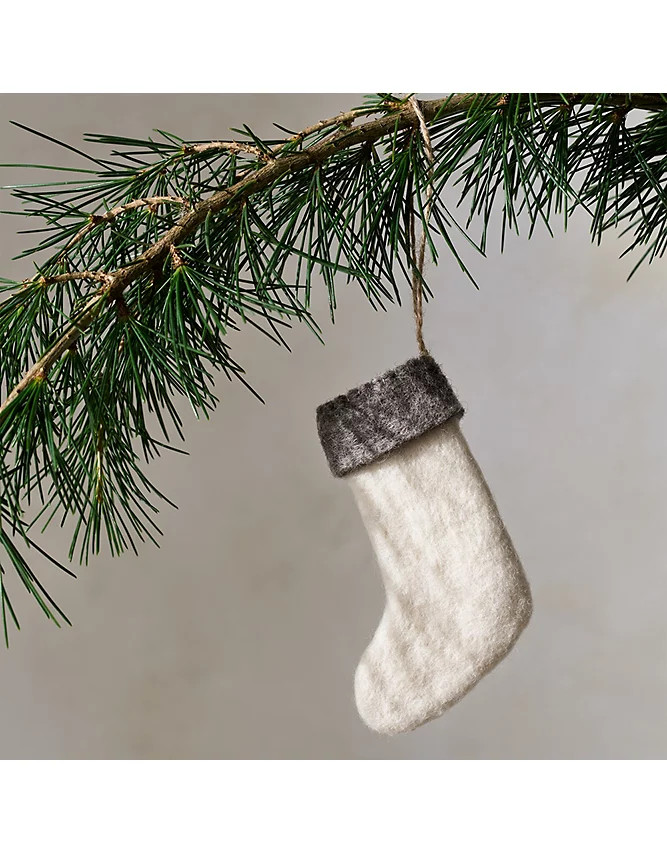 Felt Stocking Decoration | The White Company UK & ROW