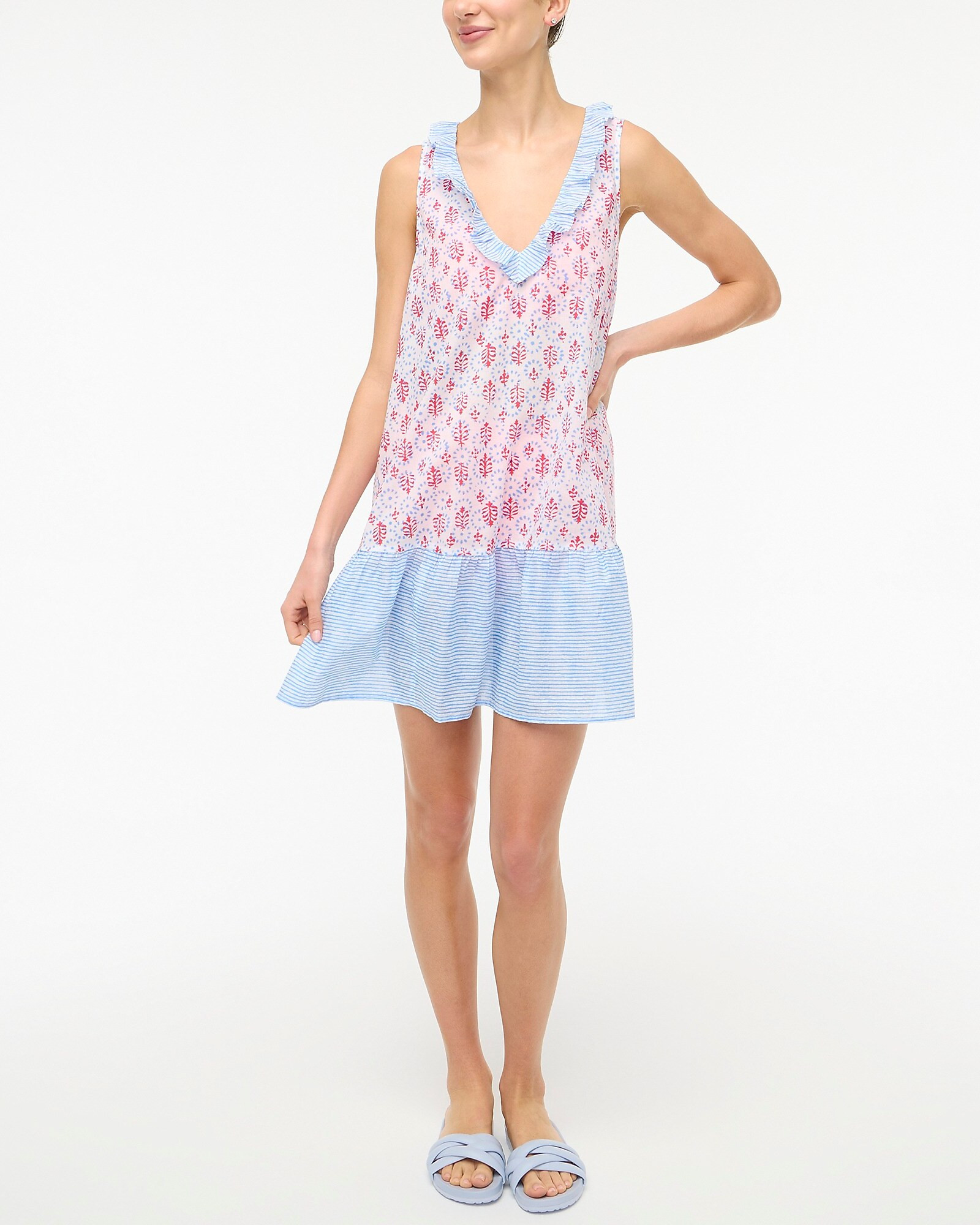 Ruffle tiered mini dress | J.Crew Factory