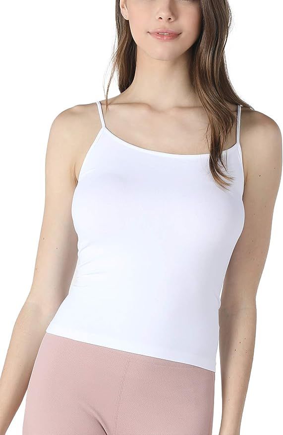 NIKIBIKI Women Seamless Classic Short Camisole Crop Top, Made in U.S.A, One Size | Amazon (US)