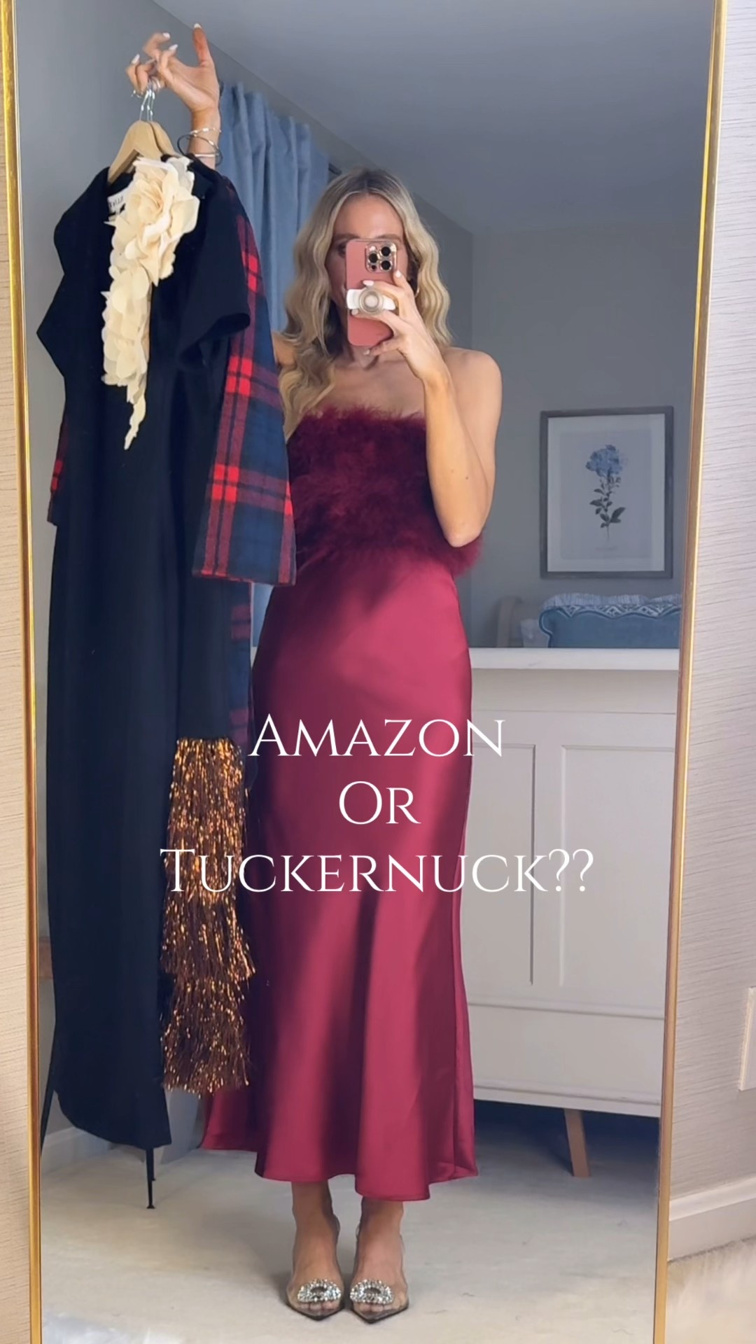 Amazon or Tuckernuck? There are two dresses that are from Tuckernuck. The rest is from Amazon. Most of the items are available in other colors. I’m wearing a size small/4. I am wearing a large in the red bubble dress. It runs very small.  

#LTKParties #LTKSeasonal #LTKHoliday
