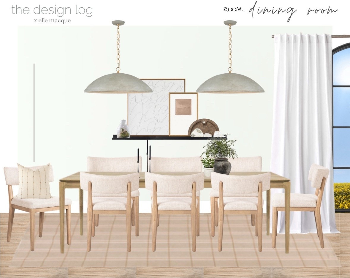 Virtual Interior Design Client : Dining Room Design 

The Design Log || dining room || follow us on IG @ellemacque || Virtual Design || Online Interior Design || Home E-Design || Interior Designer || Explore our e-Design services --> https://ellemacque.com || https://www.liketoknow.it/thedesignlog 

#thedesignlog #interiordesign #createhome #homedecor #diningroom

#LTKStyleTip #LTKFamily

Follow my LTK @thedesignlog on the @shop.LTK app to view this post and get my exclusive app-only content!

#liketkit #LTKHome
@shop.ltk
https://liketk.it/4LV4A