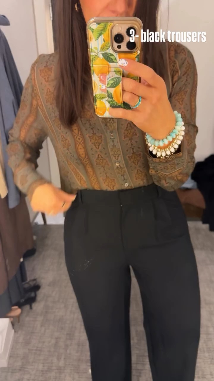 3- black trousers