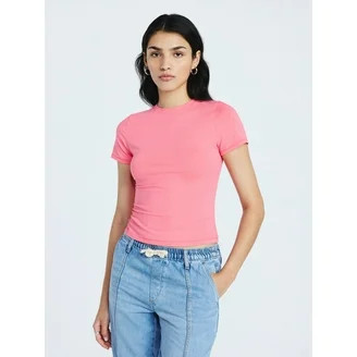 No Boundaries Crew Neck Tee with Short Sleeves, 1 or 3-Pack, Women’s | Walmart (US)