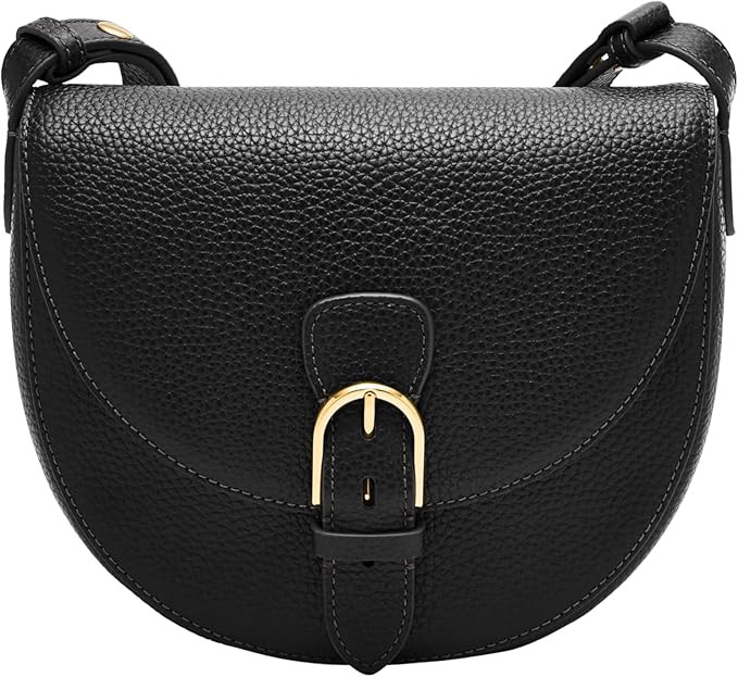 Fossil Women's Everleigh Leather Flap Crossbody Purse Handbag | Amazon (US)