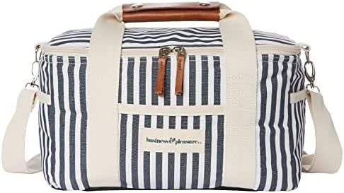 Business & Pleasure Co. Cooler Bag - Cute Vintage Lunch Bag - Perfect for Beach Days & Picnics - ... | Amazon (US)