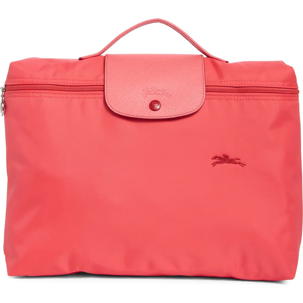Longchamp Le Pilage Top Handle Document Holder Bag in Pomegranate at Nordstrom Rack | Nordstrom Rack