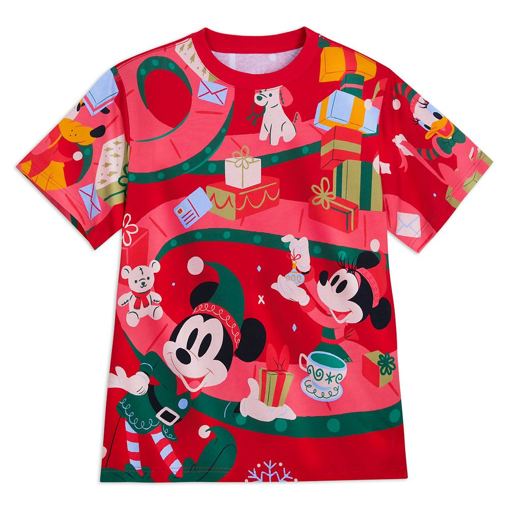 Mickey Mouse and Friends Holiday T-Shirt for Adults | Disney Store