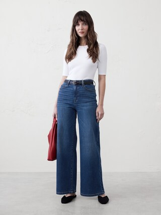 Wide-Leg High-Rise Jean | Banana Republic Factory