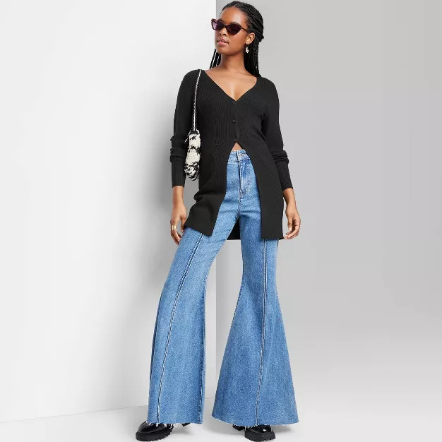 Women's Longline Button-Down Cardigan - Wild Fable™ | Target