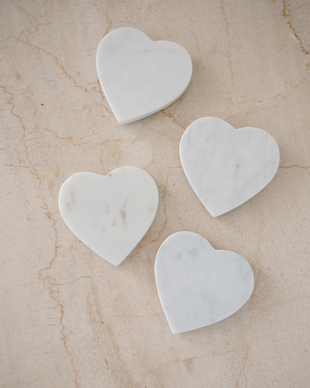 Pure Love Marble Coasters - Set of 4 | Elements by Remedy
