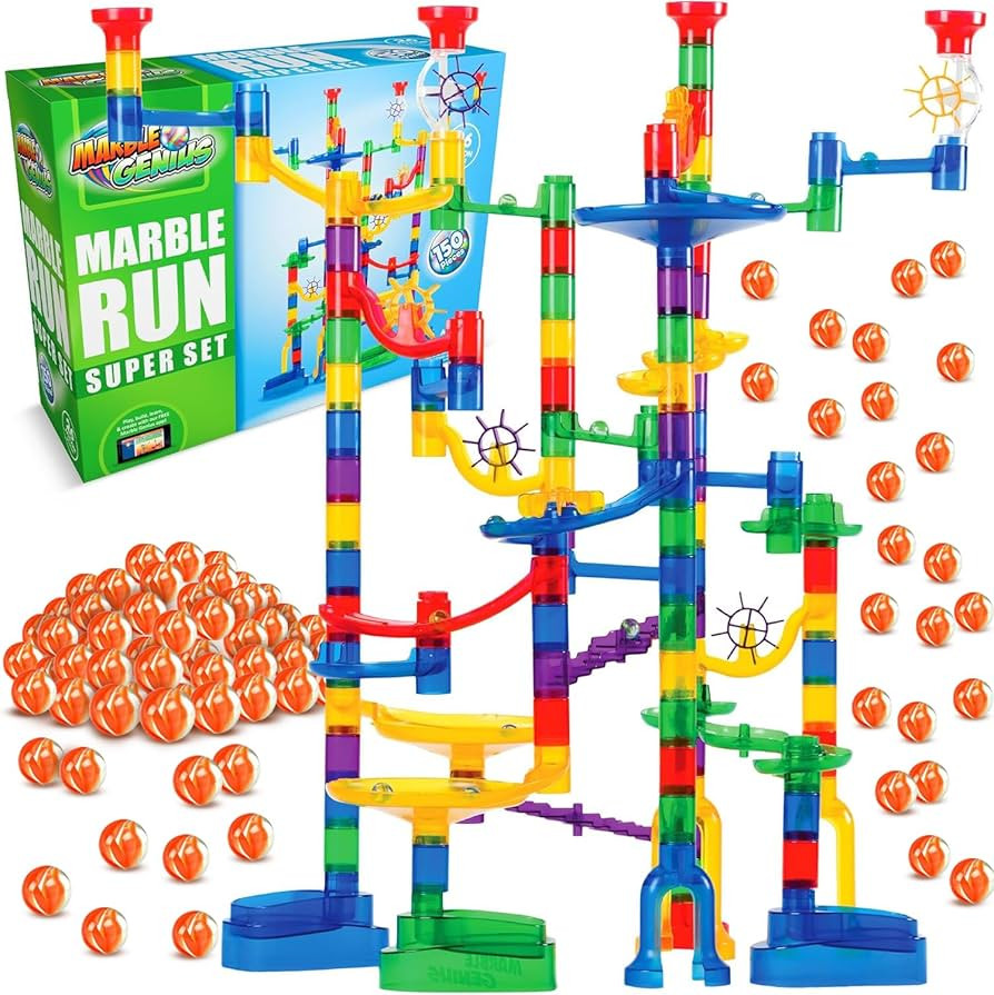 Marble Genius Marble Run Super Set, STEM Toys & Maze Construction Building - 150 Translucent Trac... | Amazon (US)