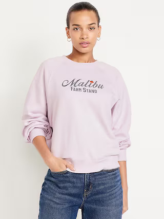 SoComfy Crew-Neck Graphic Sweatshirt | Old Navy (US)