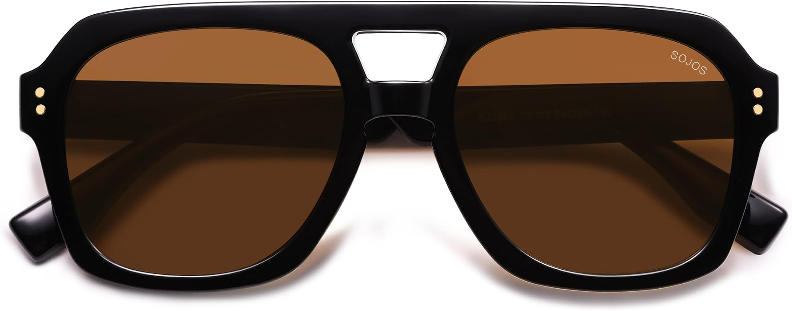 SOJOS Retro Thick Polarized Aviator Sunglasses for Women Men, Large Trendy Bold Square Pilot Shad... | Amazon (US)