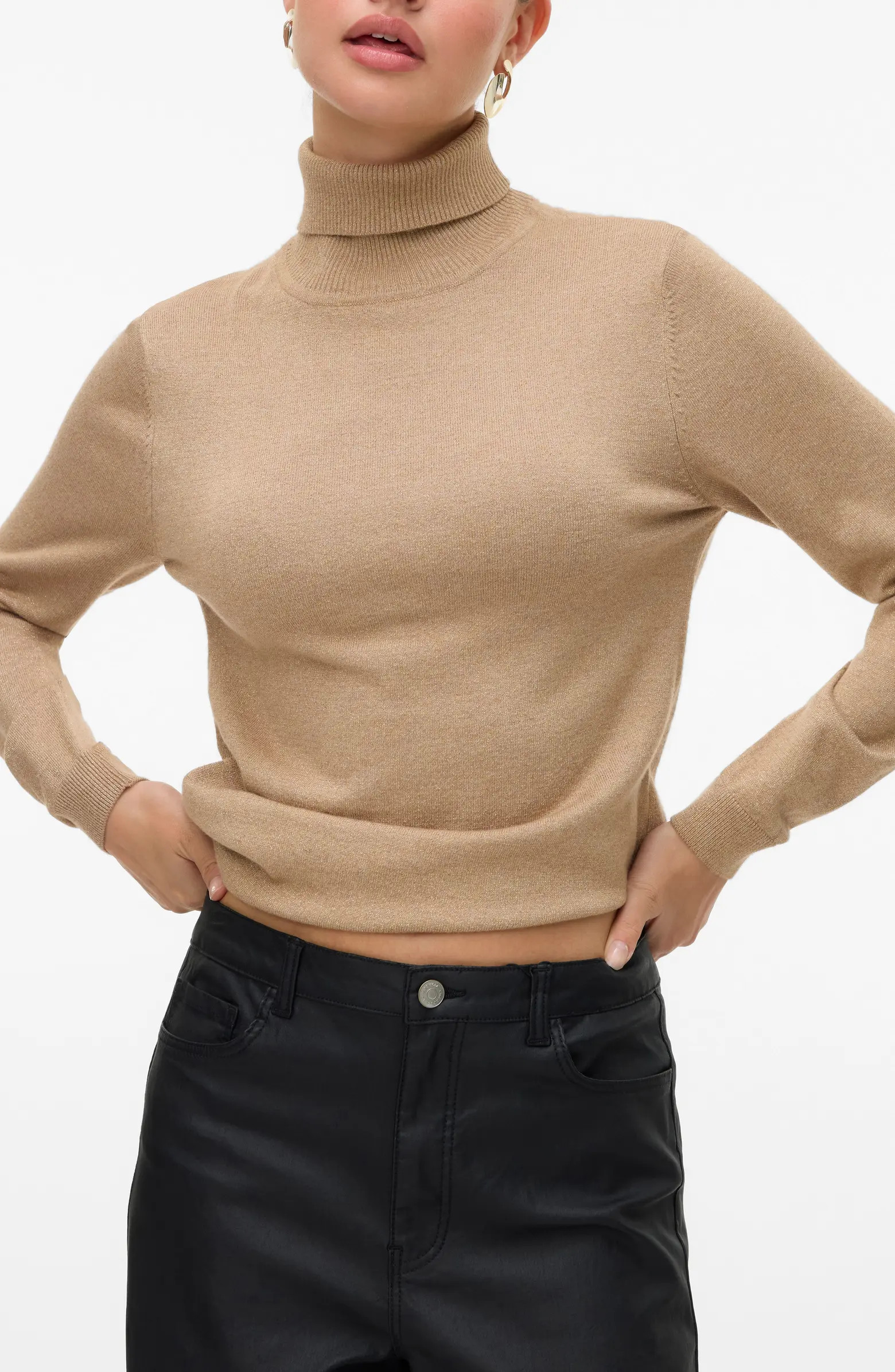 VERO MODA Happy Glitter Turtleneck Sweater | Nordstromrack | Nordstrom Rack