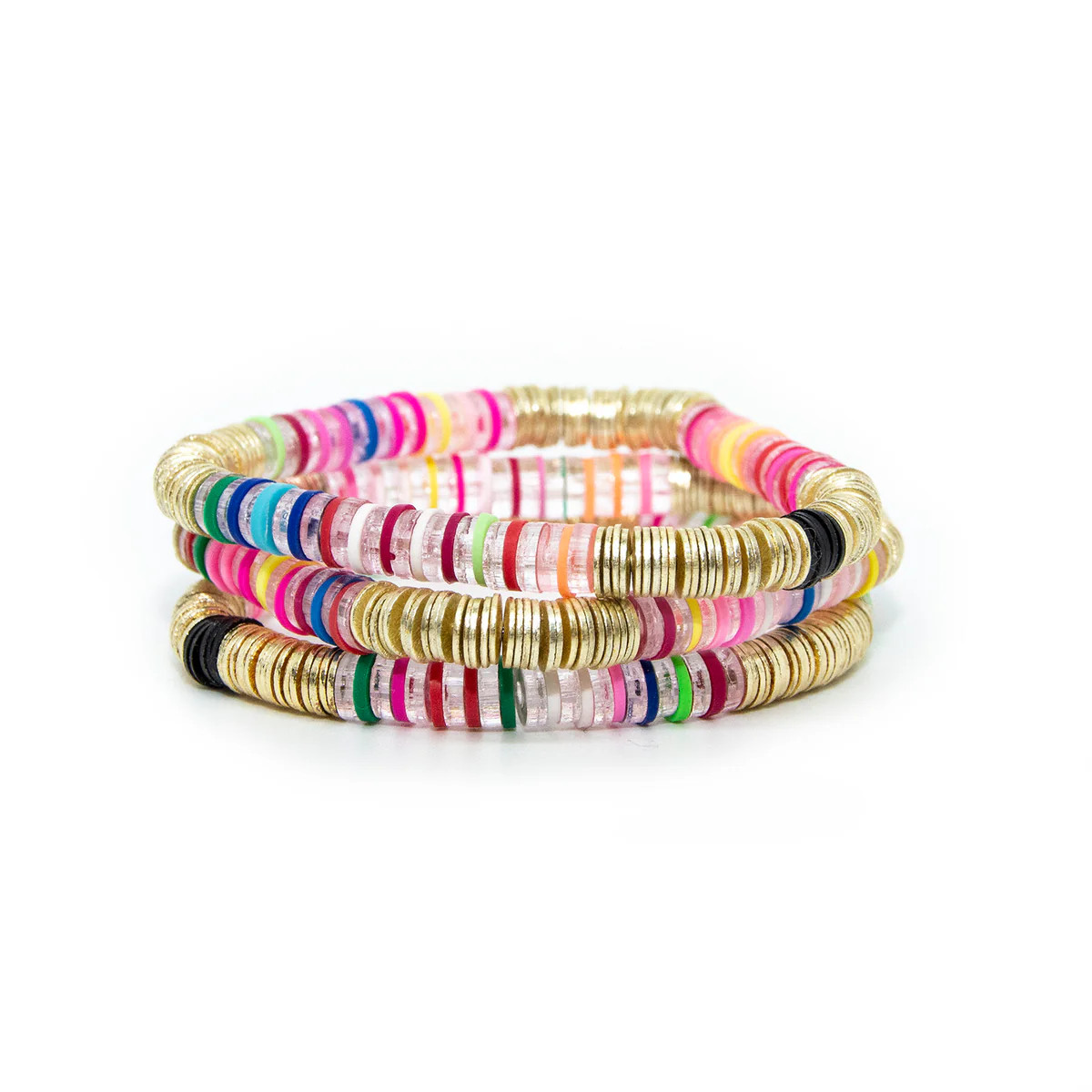 Rainbow Acrylic 6mm Stack of 3 | Allie + Bess