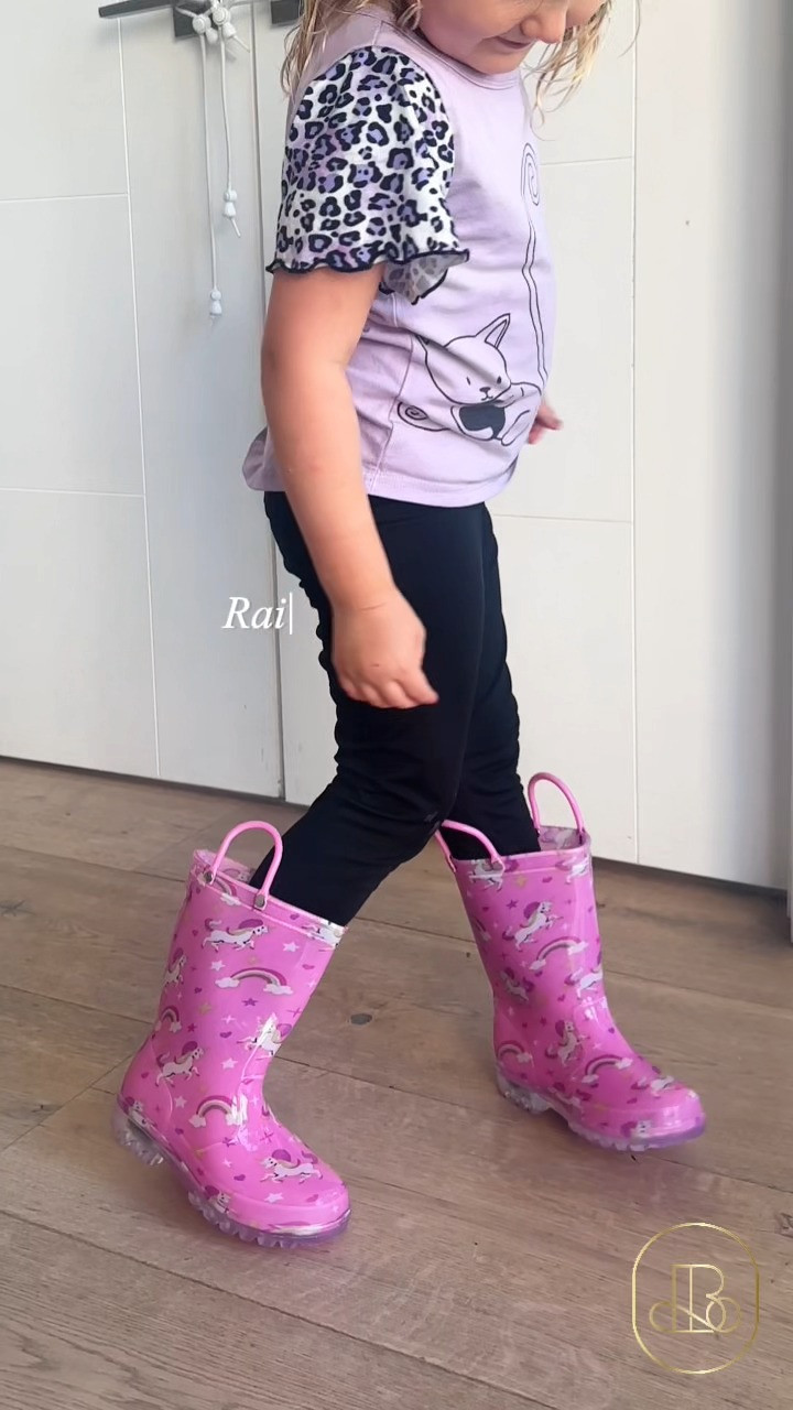 Light up every gloomy, rainy day with sparkling glitter boots that make puddle jumping feel like pure magic! 🌟 Built with easy-grab handles and flashing LED soles, the Funspread Light Up Rain Boots let little girls pull their own boots on without help. Ideal to get for rainy morning walks, park playdates, preschool runs, and garden exploration. When you want non-slip, high-visibility footwear that keeps socks dry while sparking imagination, these glittery light-up boots are great to buy for active little girls. 💖 #LTKkids #LTKtoddler #LTKunder50 #ToddlerFashion #GirlsStyle #RainyDayFun #ToddlerMom #PuddleJumper 

#LTKmomlife #LTKBaby #LTKKids